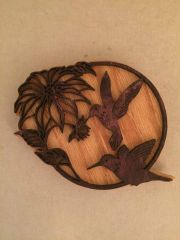 2 hummingbirds