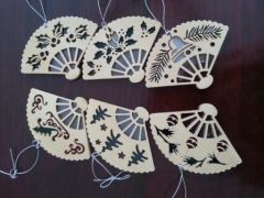 Set of Christmas Fans