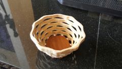 5. Simple basket -bamboo coaster