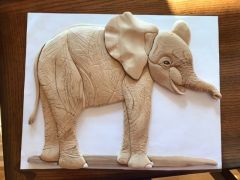 Intarsia Elephant