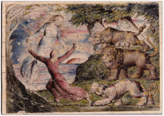 Dante's Inferno - Dante Running From the Three Beasts jigsaw puzzle - front