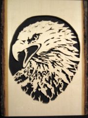Screaming Eagle in Basswood