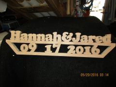 Hannah Plaque