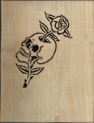 rose skull