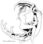 Lady Swinging On The Moon