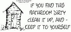 Outhouse Sign
