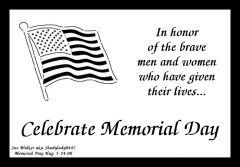 Memorial Day Sign