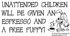 Unattended Children Dog