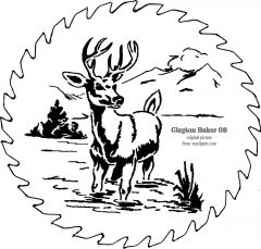 Saw blade buck In water