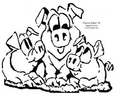 3 pigs In Mud