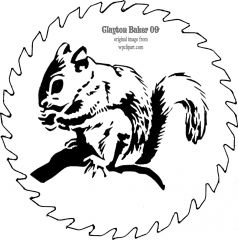 Saw blade  squirrel