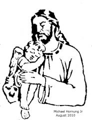 Jesus and Baby Angel