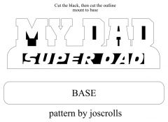 Super dad nameplate