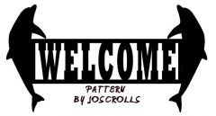 Dolphin Welcome Sign