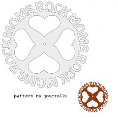 Moms Rock with hearts Trivit