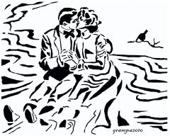 a Kiss on the beach