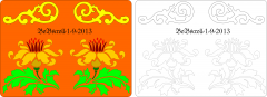 Twin flower plaque