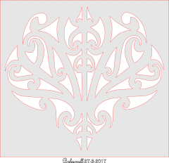 Maori design plaque
