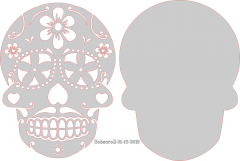 Mexican Skull & backer