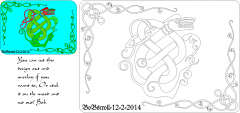 Celtic creature plaque