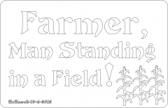 Farmer, Man Standing In A Field