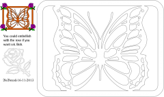 Butterfly plaque
