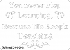 Learning plaque