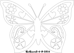 Butterfly Box Lid design 2