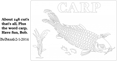 Carp fish plaque