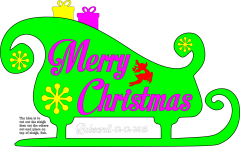 Merry Christmas Sleigh