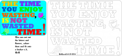 coloured saying plaque