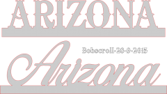 Arizona name plaque