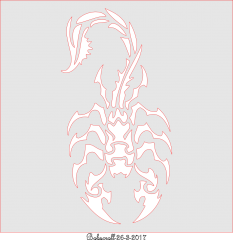Tribal Scorpion plaque