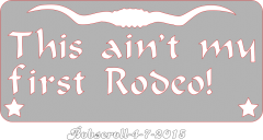 First Rodeo