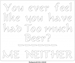 Too much Beer