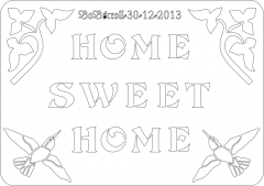 Home sweet home plaque