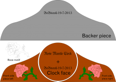Rose Mantle Clock