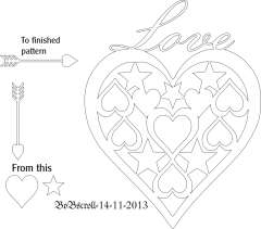 Love Heart plaque