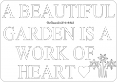 A Beautiful Garden sign