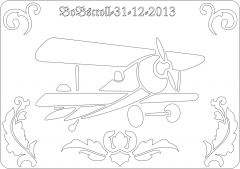 Airplane plaque