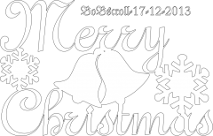 Merry Christmas wall hanger
