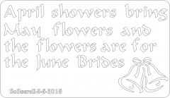 Plaque sign flowers