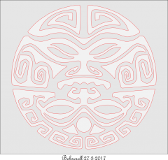 Maori Face plaque