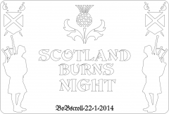 Burns night Scotland