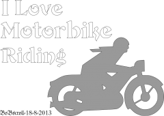 I love riding