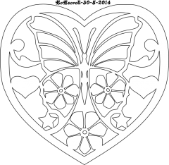 Butterfly heart