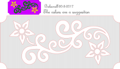 Flower plaque 01