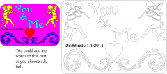 Valentines Design plaque