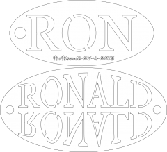 Name Tag Ronald Ron