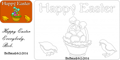 Happy Easter plaque